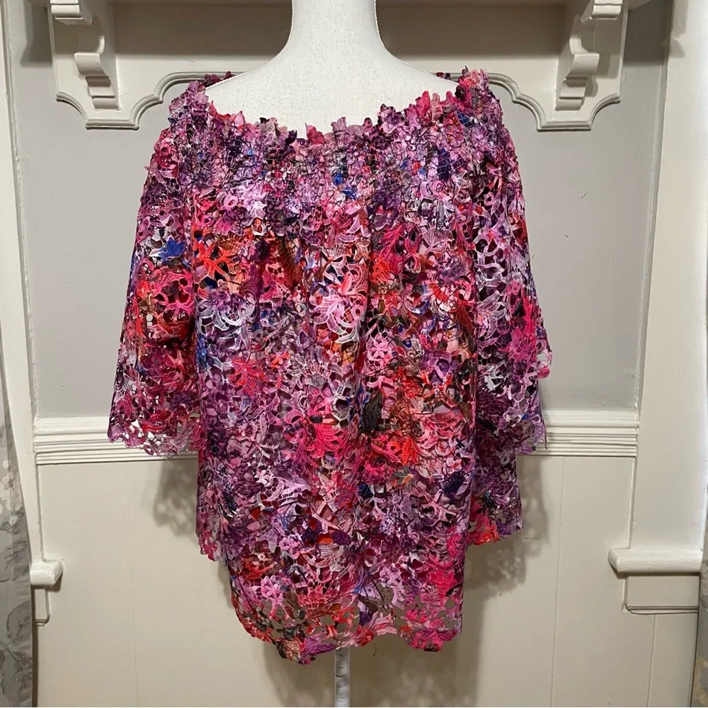 Elie Tahari Diana Blouse Size XL - Picture 4 of 8